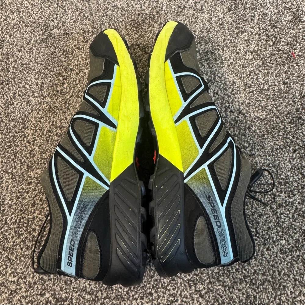 Salomon Men's Black and Yellow Running Shoes - Picture 4 of 8